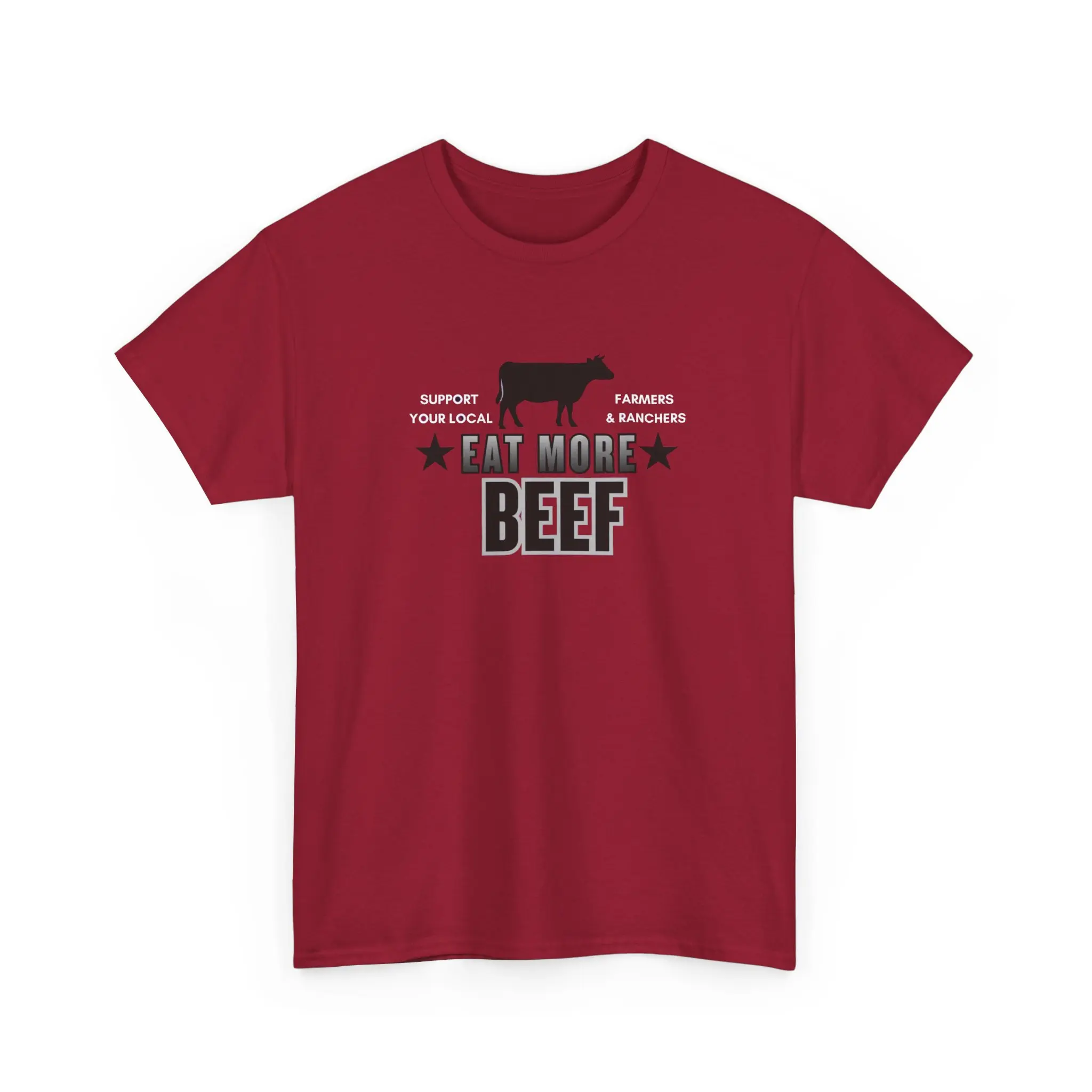 Eat More Beef T-Shirt | Cow Silhouette, BBQ Meat Lover Tee