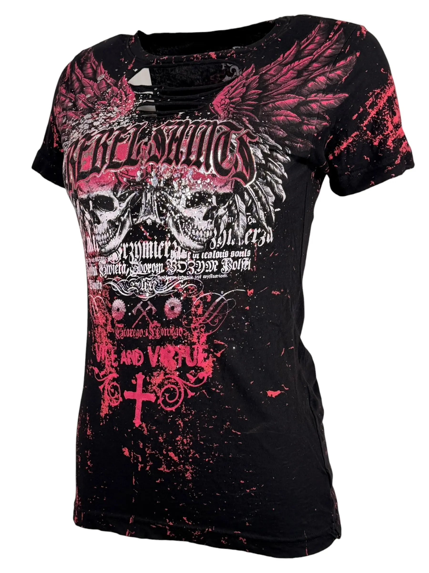 Rebel Saint by Affliction Women's T-shirt Motorhead