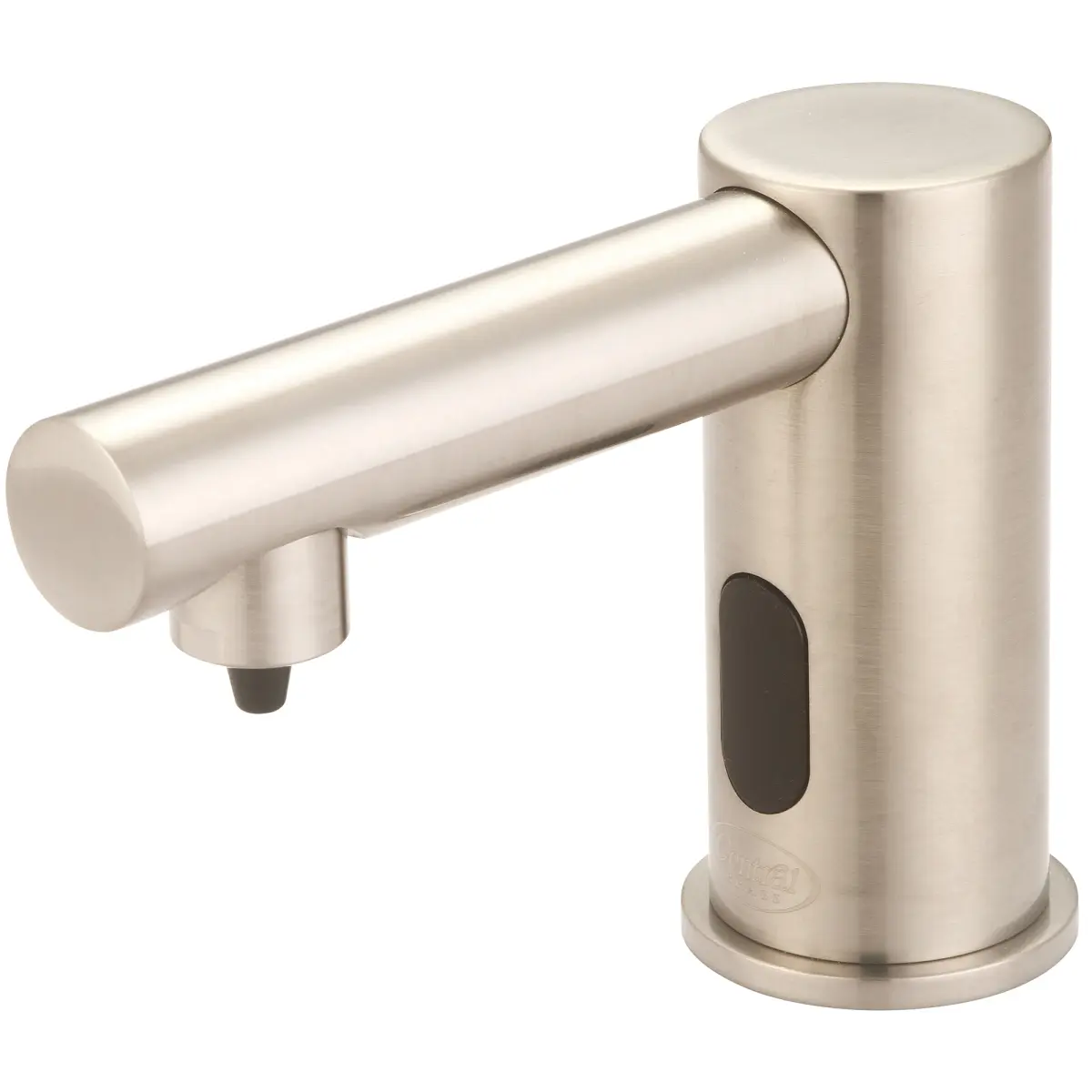 Central Brass 2099-BN Single Hole Deck Mount Touchless Sensor Automatic Portable Soap Dispenser, PVD Brushed Nickel, Automatic Portable Soap Dispensers, Touchless Sensor Soap Dispensers
