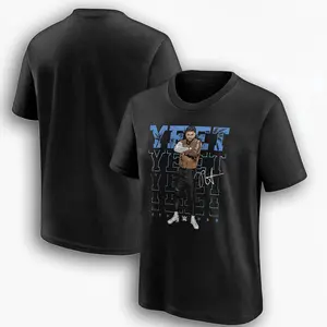 Jey Uso Yeet T-Shirt, Black Mens Wrestling Graphic Tee, Fan Shirt, Casual Streetwear Top