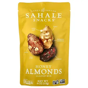 Sahale Snacks Glazed Mix, Honey Almonds, 4 oz (113 g)