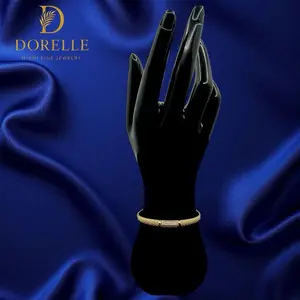 Dorelle Miami Bangle - Elegant Gold-Tone Bangle by Dorelle Jewelry Brand for Casual Wear & Special Events