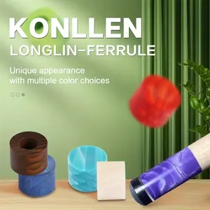 KONLLEN Juma Dragon Scale Pattern Rainbow Carom Ferrule Height 10mm Tip 14.5mm Billiard Pool Billiards Accessories
