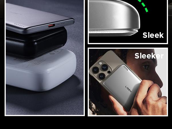 LISEN Ultra Slim MagSafe Power Bank - 5000mAh Wireless Portable Charger for iPhone 17 16 Pro Max/16 Pro/16 Plus/16/15/14/13/12 Magnetic Charging Compact LISEN Ultra Slim MagSafe Power Bank - 5000mAh Wireless Portable Charger for iPhone 17 16 Pro Max/16 Pro/16 Plus/16/15/14/13/12 Magnetic Charging Compact