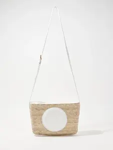 Altuzarra - Medallion Front Crossbody Bag - Natural White