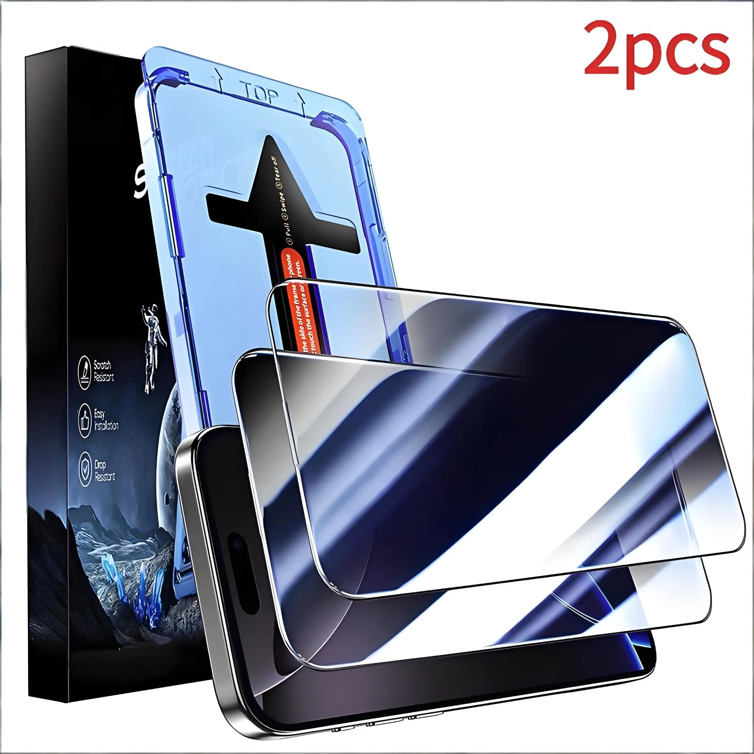 New Invisible Cellphone Screen Protector, Dust-Free Bubble-Free, Anti-Scratch/fingerprint, Alignment Kit, for iPhone 11 12 13 14 15 16/pro/promax/plus Also compatible with iPhone 11 PRO MAX, privacy protection version, high-definition version, Accessories