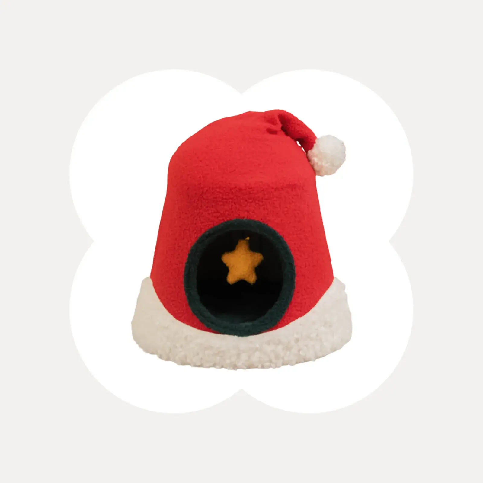 Santa Hat Cat Bed