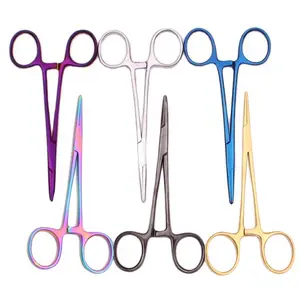 Pet Beauty Salon Hemostatic Forceps Professional 12.8cm 5" Dogs Hospital Cats InjuriesTools Home Japanese Stainless Steel Grooming Tools
