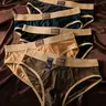 Men's Breathable Waffle Triangle Underwear, Morandi Color, Soft Antibacterial, Fitted Casual Shorts, Soft Comfy Brief, Soft Breathable Briefs, Suitable for Home and Vacation