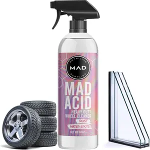 Mad Acid Glass Cleaner, Rust Remover for Car Wheel, Car Wheel Cleaner, Professional Car Cleaning & Care Product, Car Wash Accessories