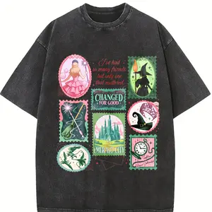 Wicked Changed For Good Comfort Colors Shirt, Wizard Defying Gravity Tee, Retro Pink Green Musical Shirt, Broomstick Magic Wand Gift Shirt