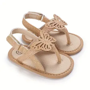 Girls' Fashionable Retro Bow Simple Casual Sandals