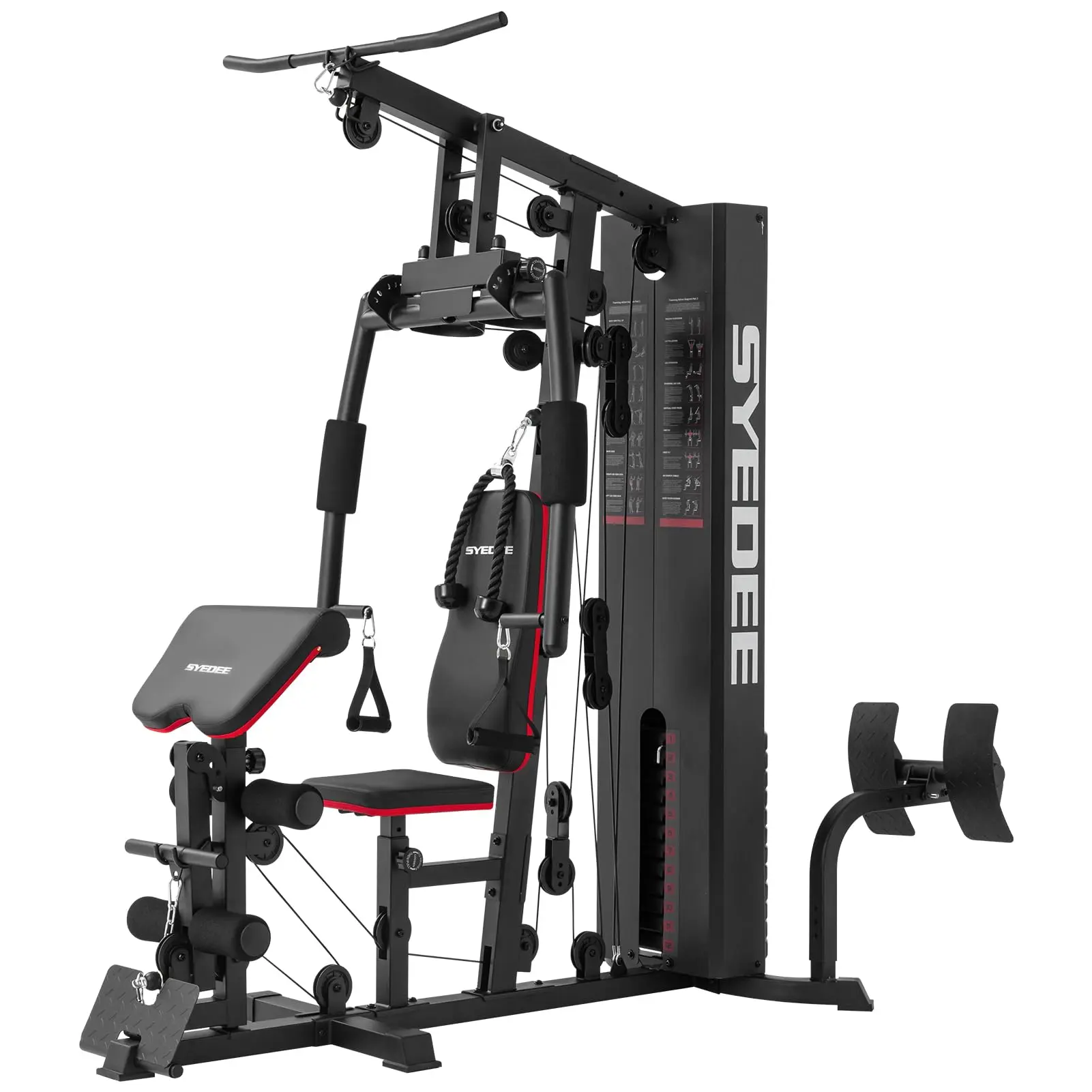 Upgraded Home Gym with 150LBS Weight Stack