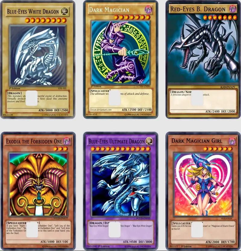 Yu-gi-Oh Design-Focused Pre-Cut Card Skin Sticker Cover - Wrap Decal for Small Chip Credit Cards, Gift for Fans Anime