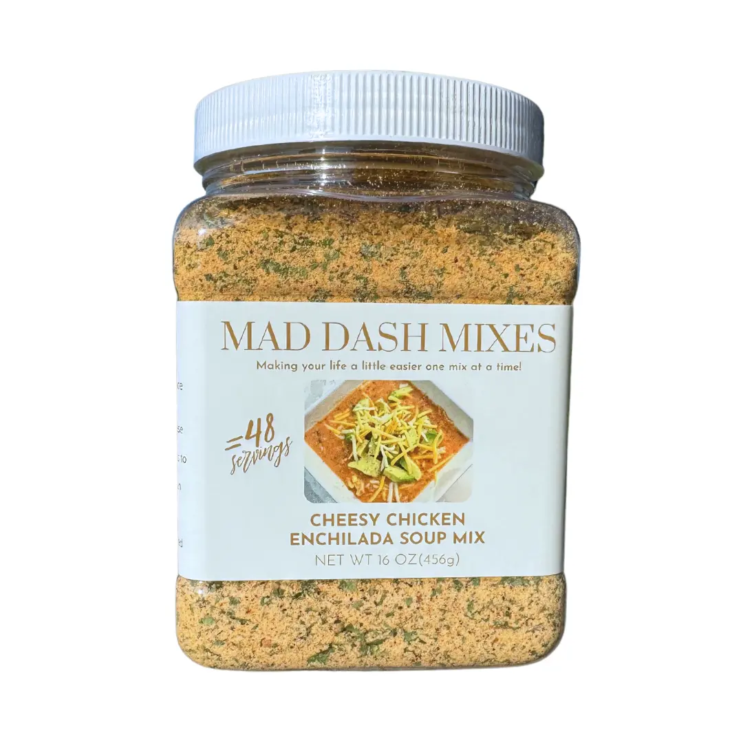 Cheesy Chicken Enchilada Soup Mix Bulk (8 Mixes) with Black Beans, Flavorful Spices & Seasonings for Meals, Staples & Cooking Essentials