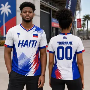 Personalized Haiti Soccer Jersey Custom Name Number, Haiti Jersey Men Women, Haitian Football Shirt Fan Gift