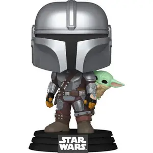 Funko POP! Star Wars: The Mandalorian with Grogu, On Back  [COLLECTIBLES] Vinyl figurine/statue, Collectible