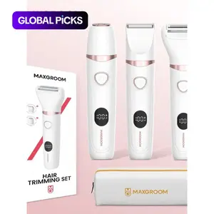 Maxgroom Women's 3-In-1 Intimate Hair Trimmer Set, Privacy Hair Clipper, Ipx6 Waterproof, Type-C Charging, Multifunctional Body Trimmer Kit #GLOBAL PICKS
