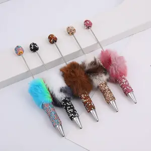 DIY Multicolor Pen - Electroplated Rainbow Rhinestone Beaded, Aesthetic Pastel Art Marker, Fashion Accessory Charm