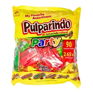 De La Rosa - Pulparindo Party Bag Flavor Tamarind-Mix with 90 Different Types of Candy Rich Variety Authentic Mexican Candy Assorted Sweet Bites Bonbon Snack