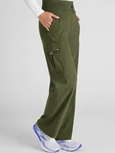 Grey's Anatomy by Barco Emerge Teagan Women's 6-Pocket STRETCH High-Rise Wide Leg Scrub Pants