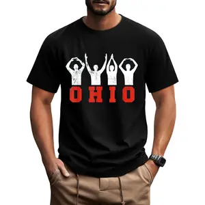 100% Cotton State Of Ohio Ohioan OH Trendy Distressed T-Shirt