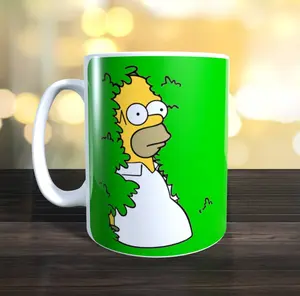 Homer Hedge Mug, The Simpsons, image both sides