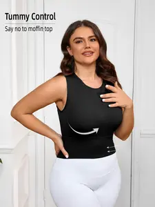 Women's Plus Size Seamless Removable Padded Backless Nylon High Stretch Breathable Comfort Yoga Running Sports Vest