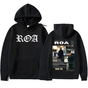 Rapper Roa Album Tour Hoodies Hip Hop Punk Comfort Aesthetic Sweatshirts High Street Tide Oversized Casual Pullovers Unisex Womenswear Tops Print