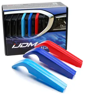 iJDMTOY Exact Fit M-Color Grille Insert Trims For 2023-up BMW G20 3 Series 320i 330i 340i w/ 8-Beam Standard Grille