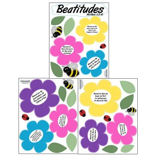 Beatitude Wall Decals -Christian Wall Sticker Decor