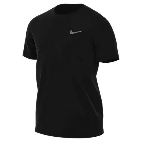 NIKE Men's Soft Dri-FIT Sports Activewear Tee - 100% Polyester Short-Sleeved Silhouette Pull-On Heat-Ready Athletic Shirt for Lightweight Mobility & Gym Workout