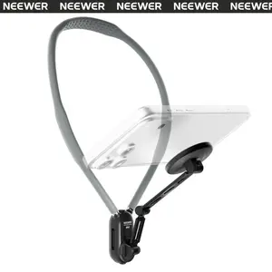 NEEWER GP47 Magnetic Phone Neck Holder, Quick Release Cell Phone Chest Mount Stand Adjustable Compatible with MagSafe iPhone Samsung Android, Accessories Kit for POV Vlogging Selfies Video Recording summervibes