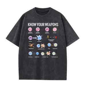 Immune System Cells Tshirt, Microbiology Shirt, Know Your Weapon T Shirt, Funny Biology Gift Unisex T-Shirt