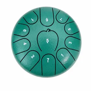 11-Note Steel Tongue Drum in B Major with Carry Bag & Mallets, Meditation Drum for Adults and Beginners, Handpan Style Percussion Instrument for Yoga, Relaxation, Mindfulness and Sound Healing