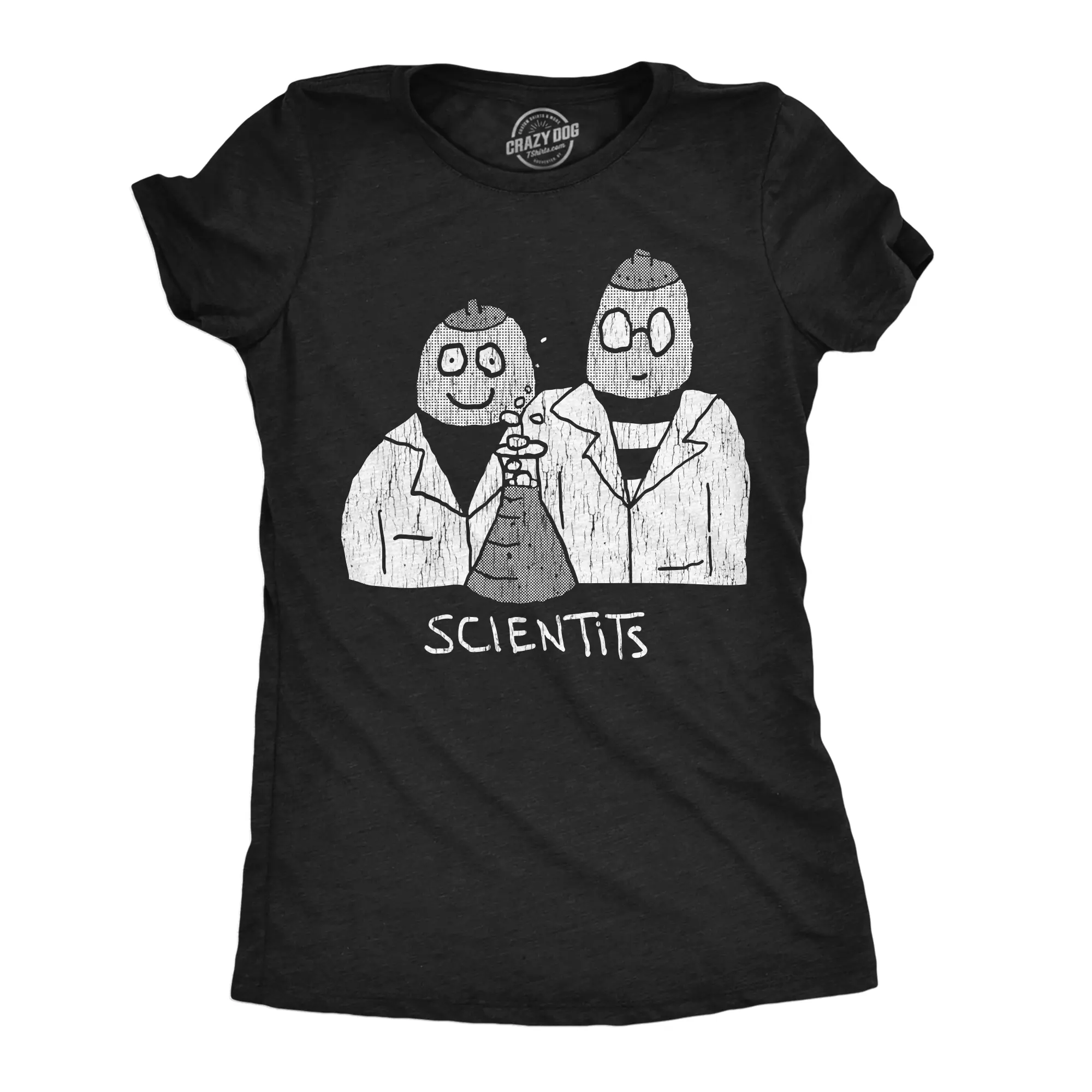 Womens Funny T Shirts Scientits Sarcastic Science Graphic Novelty Tee for Ladies Funny Womens T Shirts Cute Vintage Fashion Casual Ladies T-Shirt Gift Nerd Tops for Women Funny Science Top Women's Novelty Tees Black -