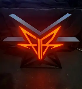 Band Symbol Heavy Metal Metalcore Emo Light Up 3d Printed Desk Sign