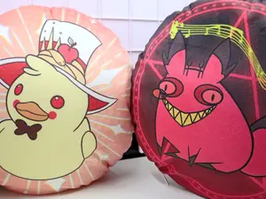 Cursed Cat Alastor & Rubber Duck Lucifer Pillows