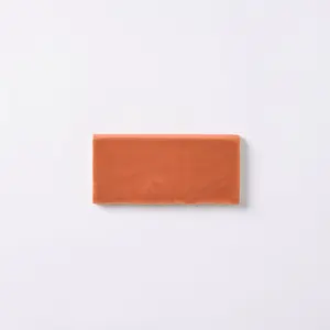 St Lucia Peach 2.5 x 5 Bullnose Ceramic Tile Glossy