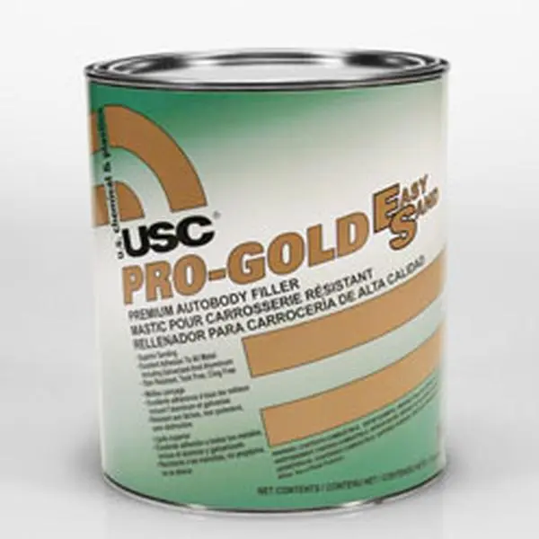 U S Chemical & Plastics US16400 1 Gal Premium Resin Car Body Filler - Dent Repair for All Metals, Clog-Free, Easy to Spread, Excellent Feathering, Tack-Free, Superior Adhesion, Easy Spread