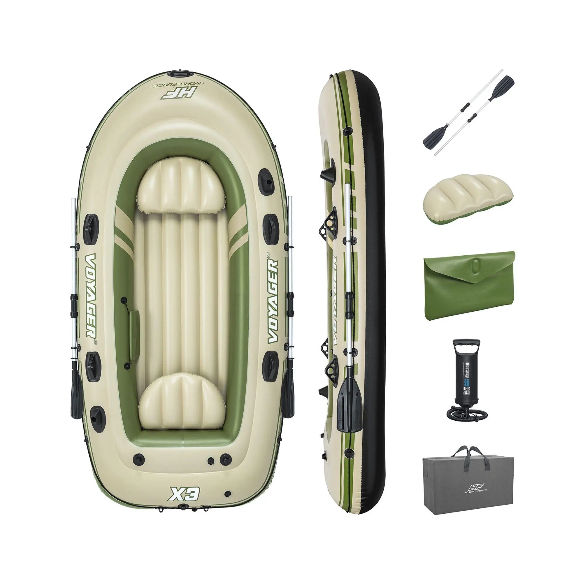 Bestway Hydro-F orce Voyager X3 Inflatable Raf t Set Bestway Hydro-F orce Voyager X3 Inflatable Raf t Set