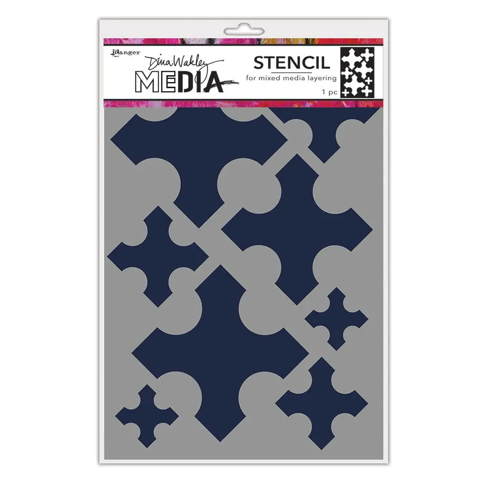 Dina Wakley Media Stencils Large Medieval Crosses