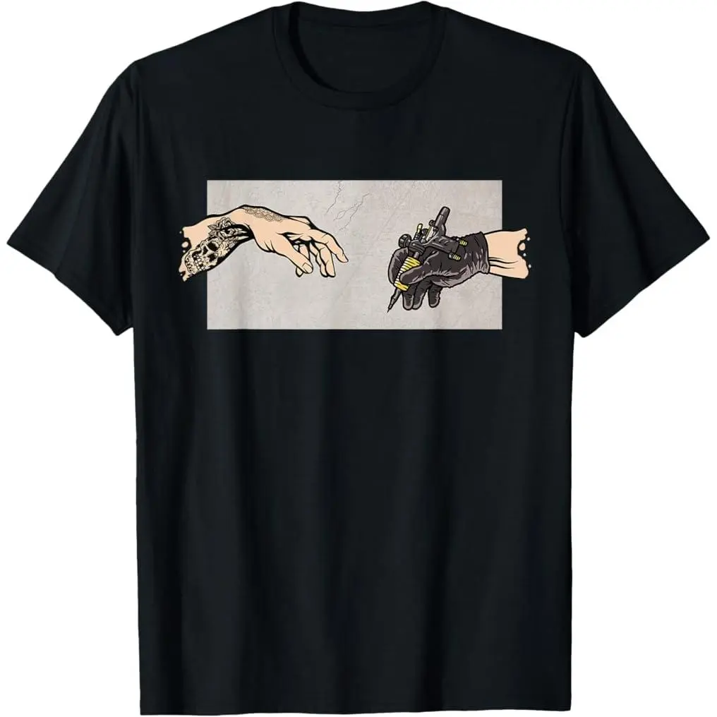 Women's 100% Cotton Round Neck Short-Sleeve Casual Tattoo Artist Funny Tattoo T-Shirt, Breathable Fabric, Festival Wear