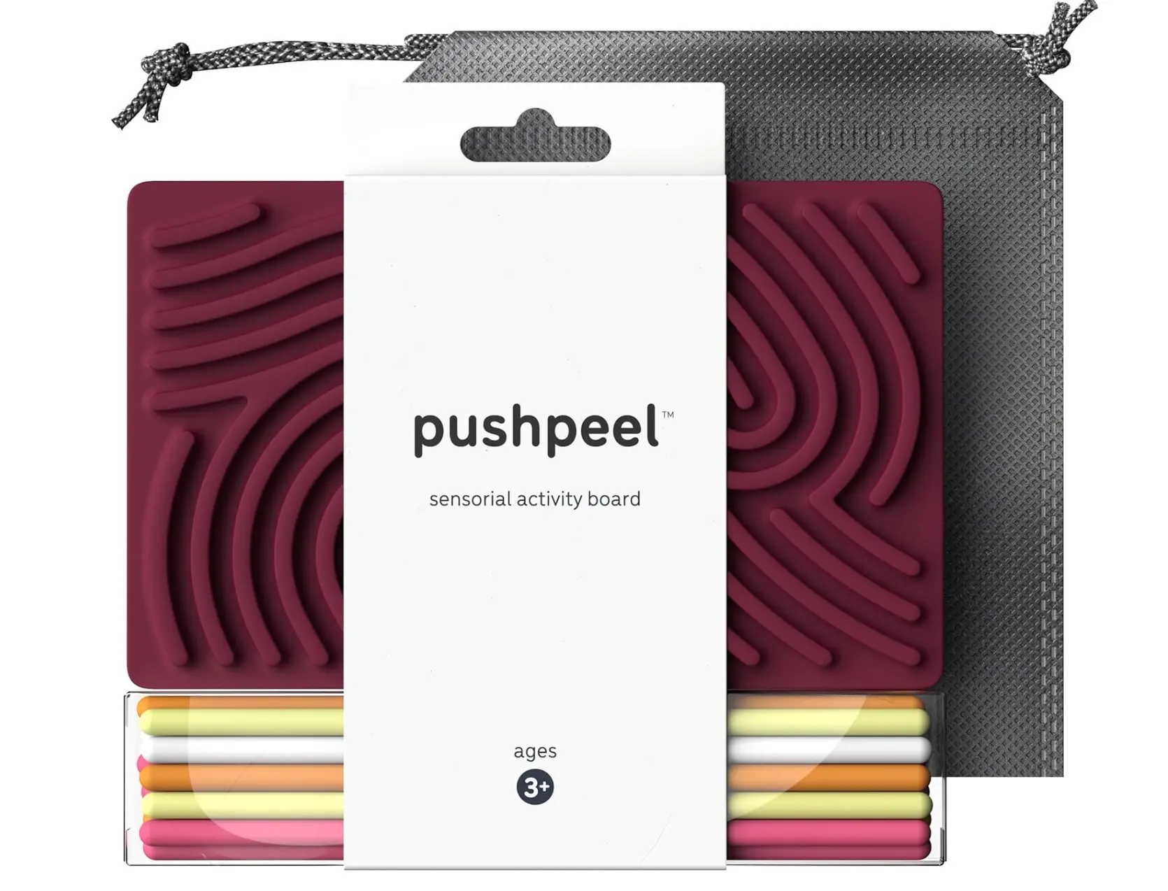 Pushpeel Sensory Activity Board - Berry Color