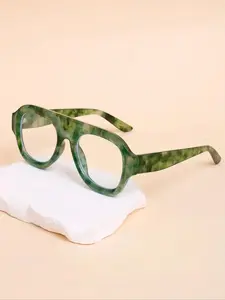 2026 New Model Fashion Retro Oval Flat Mirror Glasses, Trendy Vintage Eyeglasses, Style High Quality Unisex Casual Daily Wear, Simple Versatile Decorative Eyewear, Frames, Stylish Computer Outdoor Ergonomic Women UV