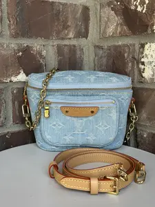Pre-owned Louis Vuitton Denim Mini Bags Bum Bag 32703