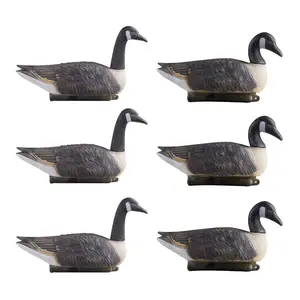 【Summervibes】VEVOR Canada Goose Decoys, Outdoors Goose Decoy for Waterfowl Hunting, Impact-Resistant & Silent XPE with Ultra Realistic Paint, for Pool, Pond, Garden Yard Decoration, Easy to Carry and Use, 6-Pack