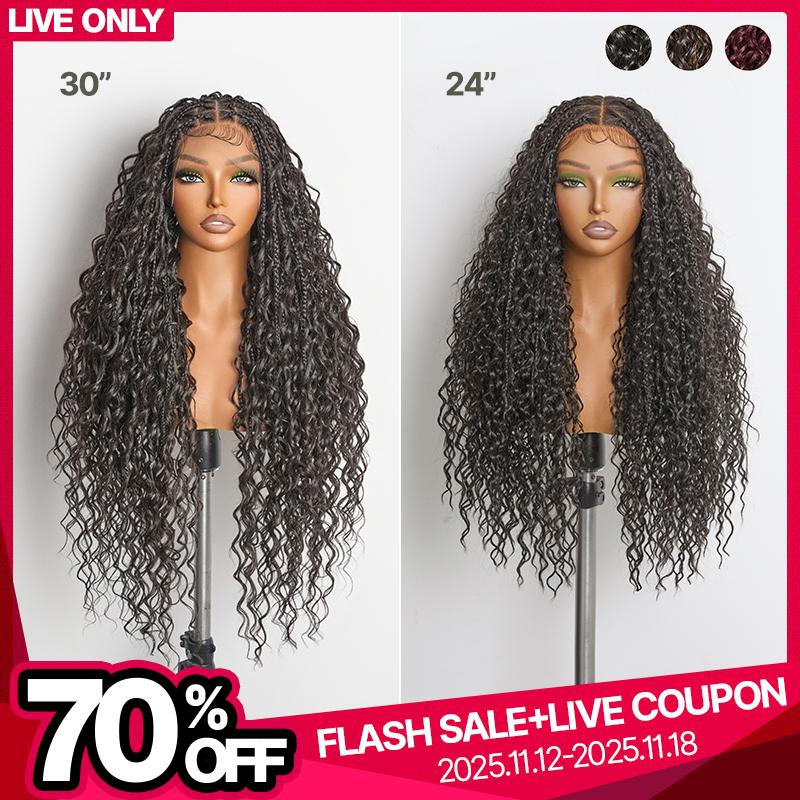 【LIVE】Frodio Veralux™ Fiber Full Lace Boho Curl & Water Wave Synthetic ...