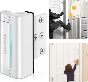 "GRAB IT NOW" Home Security Door Lock, Upgraded Metal Door Reinforcement Lock for Childproof, 3" Withstands 800 lbs of Impact for Inward Swing Doors, Defender Security Door Lock, Prevent Unauthorized Entry (White)