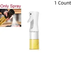 Reusable Olive Oil Spray Bottle, 200ML Food Grade Vinegar Dispenser, Kitchen Accessories, Durable & Eco-Friendly Design